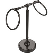  Retro-Dot Collection Guest Towel Holder with Two Rings, Premium Finish, Oil Rubbed Bronze