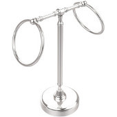  Retro-Dot Collection Guest Towel Holder with Two Rings, Standard Finish, Polished Chrome