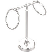  Retro-Dot Collection Guest Towel Holder with Two Rings, Premium Finish, Satin Chrome