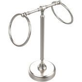 Retro-Dot Collection Guest Towel Holder with Two Rings, Premium Finish, Satin Nickel