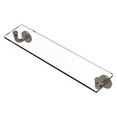  Remi Collection 22'' Glass Vanity Shelf with Beveled Edges in Antique Brass, 22'' W x 5'' D x 4'' H
