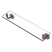  Remi Collection 22'' Glass Vanity Shelf with Beveled Edges in Antique Copper, 22'' W x 5'' D x 4'' H