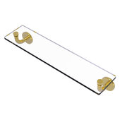  Remi Collection 22'' Glass Vanity Shelf with Beveled Edges in Polished Brass, 22'' W x 5'' D x 4'' H