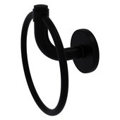  Remi Collection Towel Ring in Matte Black, 6'' Diameter x 3-3/8'' D x 6-5/16'' H