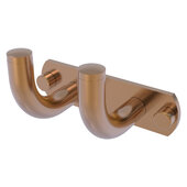  Remi Collection 2-Position Multi Hook in Brushed Bronze, 5-1/2'' W x 3-3/16'' D x 3-3/16'' H