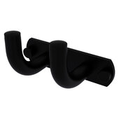  Remi Collection 2-Position Multi Hook in Matte Black, 5-1/2'' W x 3-3/16'' D x 3-3/16'' H