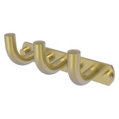  Remi Collection 3-Position Multi Hook in Satin Brass, 8'' W x 3-3/16'' D x 3-3/16'' H