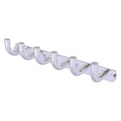  Remi Collection 6-Position Tie and Belt Rack in Satin Chrome, 15-1/2'' W x 3-3/16'' D x 3-3/16'' H