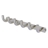  Remi Collection 6-Position Tie and Belt Rack in Satin Nickel, 15-1/2'' W x 3-3/16'' D x 3-3/16'' H