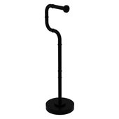  Remi Collection Free Standing Euro Style Toilet Tissue Stand in Matte Black, 8-1/4'' W x 6'' D x 24'' H