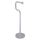  Remi Collection Free Standing Euro Style Toilet Tissue Stand in Satin Chrome, 8-1/4'' W x 6'' D x 24'' H