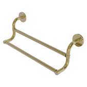  Remi Collection 24'' Double Towel Bar in Unlacquered Brass, 24'' W x 6-5/8'' D x 6-13/16'' H