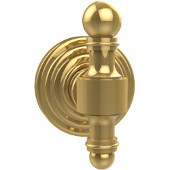  Retro Wave Collection Robe Hook, Unlacquered Brass