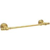  Retro Wave Collection 18 Inch Towel Bar, Unlacquered Brass