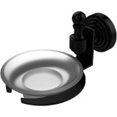  Retro-Wave Collection Wall Mounted Soap Dish, Matte Black