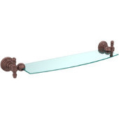  Retro-Wave Collection 18'' Glass Shelf, Premium Finish, Antique Copper