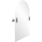  Frameless Arched Top Tilt Mirror with Beveled Edge, Polished Nickel