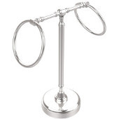  Retro-Wave Collection Guest Towel Holder with Two Rings, Standard Finish, Polished Chrome