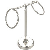  Retro-Wave Collection Guest Towel Holder with Two Rings, Premium Finish, Polished Nickel