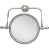  Retro Wave Collection Wall Mounted Swivel Make-Up Mirror 8 Inch Diameter with 3X Magnification, Satin Nickel