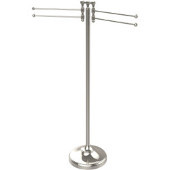  Retro-Wave Collection Floor Towel Stand, Premium Finish, Polished Nickel