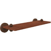  South Beach Collection 16 Inch Solid IPE Ironwood Shelf, Antique Bronze