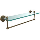  Southbeach Collection 22'' Glass Shelf w/Towel Bar, Premium Finish, Brushed Bronze