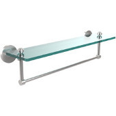  Southbeach Collection 22'' Glass Shelf w/Towel Bar, Premium Finish, Satin Chrome