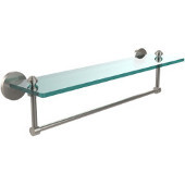  Southbeach Collection 22'' Glass Shelf w/Towel Bar, Premium Finish, Satin Nickel