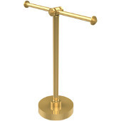  Southbeach Collection Vanity Top 2 Arm Guest Towel Holder, Unlacquered Brass