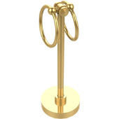  Southbeach Collection Vanity Top 2 Towel Ring Guest Towel Holder, Unlacquered Brass