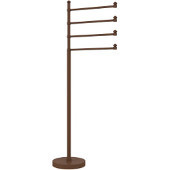  Southbeach Collection Free Standing 4 Pivoting Swing Arm Towel Stand, Antique Bronze
