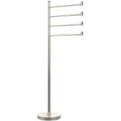  Southbeach Collection Free Standing 4 Pivoting Swing Arm Towel Stand, Polished Nickel