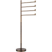  Southbeach Collection Free Standing 4 Pivoting Swing Arm Towel Stand, Venetian Bronze