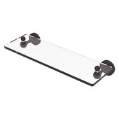  Sag Harbor Collection 16'' Glass Vanity Shelf with Beveled Edges in Antique Bronze, 16'' W x 5-13/16'' D x 2-3/16'' H
