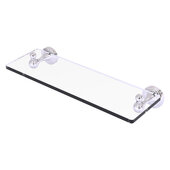  Sag Harbor Collection 16'' Glass Vanity Shelf with Beveled Edges in Polished Chrome, 16'' W x 5-13/16'' D x 2-3/16'' H