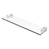  Sag Harbor Collection 22'' Glass Vanity Shelf with Beveled Edges in Polished Chrome, 22'' W x 5-13/16'' D x 2-1/2'' H
