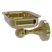  Sag Harbor Collection Wall Mounted Soap Dish in Unlacquered Brass, 4-3/8'' W x 4-3/8'' D x 3'' H