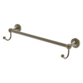  Sag Harbor Collection 18'' Towel Bar with Integrated Hooks in Antique Brass, 20'' W x 6'' D x 4-1/2'' H