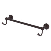  Sag Harbor Collection 18'' Towel Bar with Integrated Hooks in Antique Bronze, 20'' W x 6'' D x 4-1/2'' H