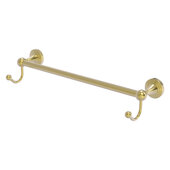  Sag Harbor Collection 18'' Towel Bar with Integrated Hooks in Satin Brass, 20'' W x 6'' D x 4-1/2'' H