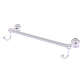  Sag Harbor Collection 18'' Towel Bar with Integrated Hooks in Satin Chrome, 20'' W x 6'' D x 4-1/2'' H