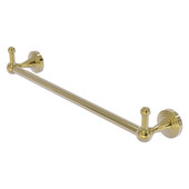  Sag Harbor Collection 18'' Towel Bar with Integrated Peg Hooks in Unlacquered Brass, 20-1/4'' W x 3-13/16'' D x 3-5/16'' H