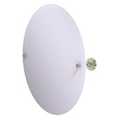  Sag Harbor Collection Frameless Round Tilt Mirror with Beveled Edge in Polished Nickel, 22'' Diameter x 3-5/8'' D x 22'' H
