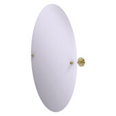  Sag Harbor Collection Frameless Oval Tilt Mirror with Beveled Edge in Unlacquered Brass, 21'' W x 3-5/8'' D x 28-1/2'' H