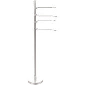  Soho Collection 4-Swing Arm Towel Stand, Standard Finish, Polished Chrome