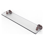 Shadwell Collection 22'' Glass Vanity Shelf with Beveled Edges in Antique Copper, 22'' W x 5-13/16'' D x 2-1/2'' H