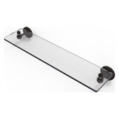  Shadwell Collection 22'' Glass Vanity Shelf with Beveled Edges in Oil Rubbed Bronze, 22'' W x 5-13/16'' D x 2-1/2'' H