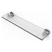  Shadwell Collection 22'' Glass Vanity Shelf with Beveled Edges in Polished Chrome, 22'' W x 5-13/16'' D x 2-1/2'' H