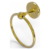  Shadwell Collection Towel Ring in Polished Brass, 6'' Diameter x 3-1/8'' D x 7-3/16'' H
